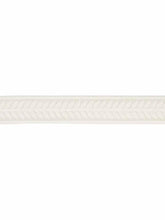Load image into Gallery viewer, 2.25&quot; Ivory Beige Leaf Border Drapery Tape Trim