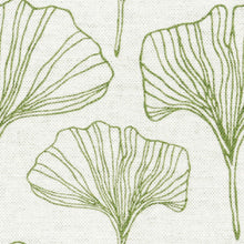 Load image into Gallery viewer, Cotton Cream Green Ginger Leaves Florals Upholstery Drapery Fabric FB