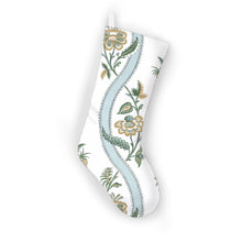 Load image into Gallery viewer, Thibaut Robbon Floral Christmas Stocking