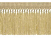 Load image into Gallery viewer, 8&quot; Wide Golden Beige Tassel Upholstery Fringe Trim