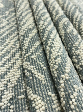 Load image into Gallery viewer, Cowtan &amp; Tout Idaho Ocean Wool Blend Blue Cream Abstract Boucle Upholstery Fabric STA 5013