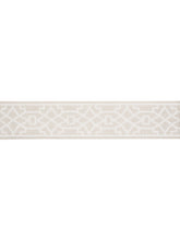 Load image into Gallery viewer, 2&quot; Wide Beige Ivory Geometric Trellis Drapery Tape Trim