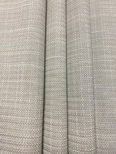 Load image into Gallery viewer, 1.7 Yard Designer Indoor Outdoor Off White Grey MCM Mid Century Modern Tweed Upholstery Fabric WHS 4639