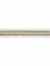 Load image into Gallery viewer, 2.5&quot; Wide Off White Silver Gold Metallic Embroidered Drapery Tape Trim