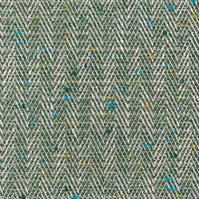Load image into Gallery viewer, Cotton Viscose Linen Green Beige Mustard Turquoise Herringbone Tweed Upholstery Drapery Fabric
