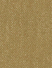 Load image into Gallery viewer, Mustard Brown Cream Geometric Chenille Upholstery Fabric