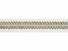 Load image into Gallery viewer, 2.5&quot; Wide Off White Silver Gold Metallic Embroidered Drapery Tape Trim