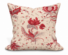 Load image into Gallery viewer, Custom Pillow Cover in Penny Morrison Thistle Flower Pink / Blue Fabric  - Both Sides