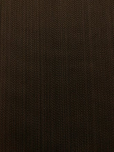 Load image into Gallery viewer, Designer Indoor Outdoor Mocha Brown Herringbone MCM Mid Century Modern Upholstery Fabric WHS 4588