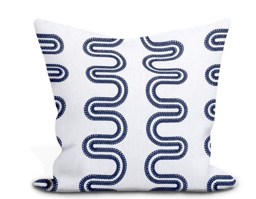Thibaut Herriot Way Embroidery Pillow