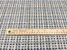 Load image into Gallery viewer, Pollack Tweedie Clock Tower French Blue Grey Off White Beige MCM Wool Blend Tweed Chenille Upholstery Fabric