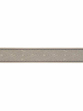 Load image into Gallery viewer, 2.25&quot; Beige Grey Geometric Drapery Tape Trim