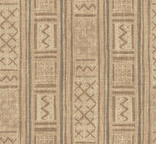 Load image into Gallery viewer, Antique Mauve Ivory Blue Ethnic Geometric Upholstery Drapery Fabric