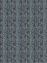 Load image into Gallery viewer, Bella Dura Indoor Outdoor Warmwinds Abstract Navy Blue Turquoise Upholstery Drapery Fabric FB