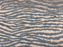 Load image into Gallery viewer, 1.9 Yard Cowtan &amp; Tour Sargasso Blue Abstract Cut Velvet Upholstery Fabric
