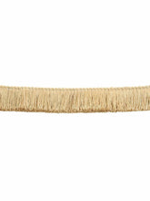 Load image into Gallery viewer, 2" Wide Beige Gold Brush Upholstery Fringe Trim