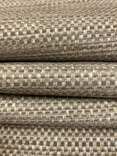 Load image into Gallery viewer, Designer Water &amp; Stain Resistant Taupe Beige MCM Mid Century Modern Tweed Chenille Upholstery Fabric WHS 4606