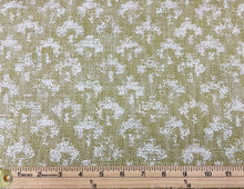 Load image into Gallery viewer, Designer Olive Green Cream Abstract Upholstery Fabric