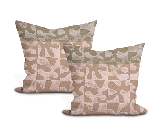 Schumacher Modern Dance Velvet Pillow Cover