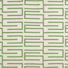 Load image into Gallery viewer, Set of Two Made to Order Thibaut Architect Embroidery Side Drapery Panels