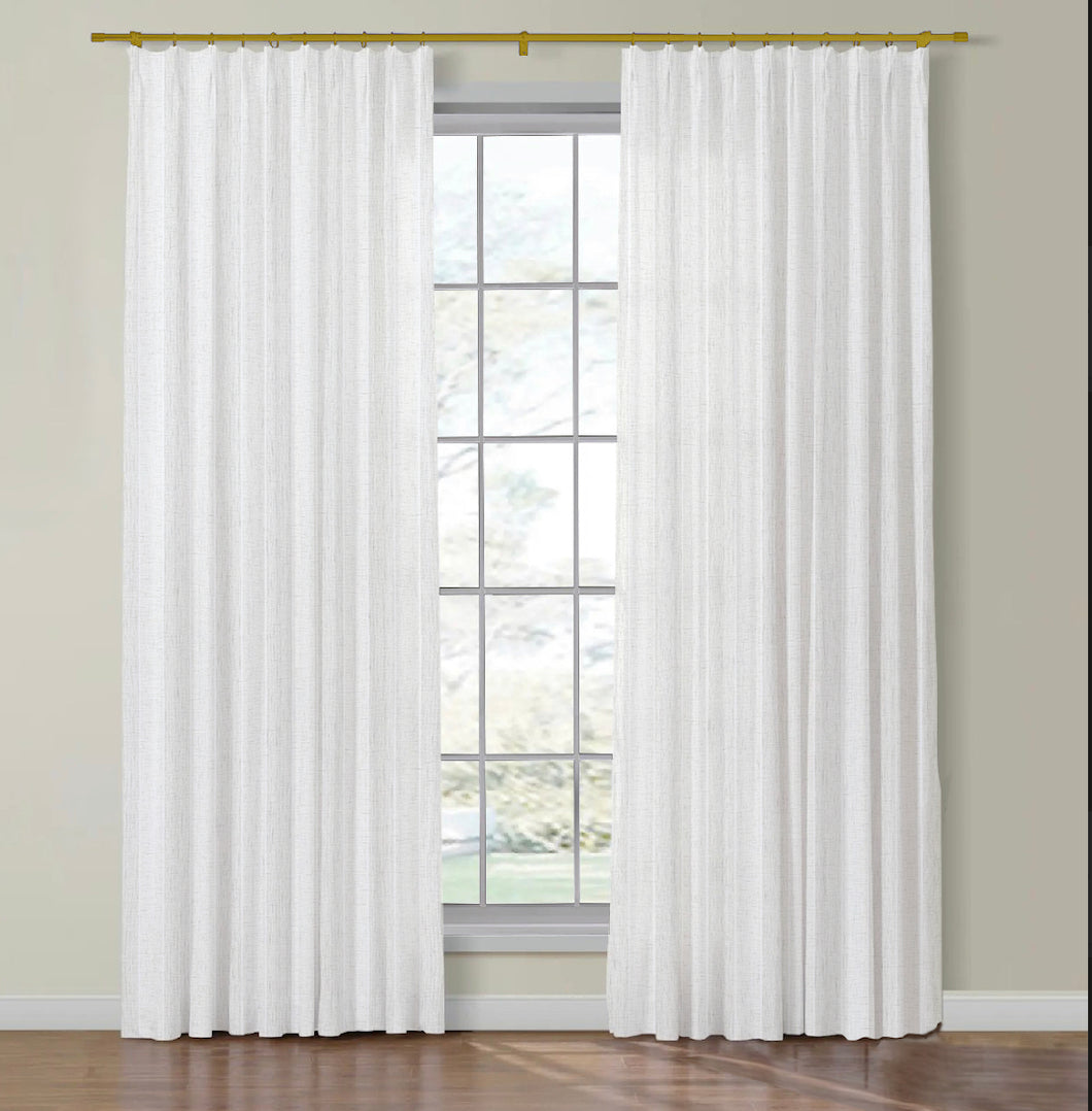 Thibaut Erba Stripe Sheer Side Drapery Panels