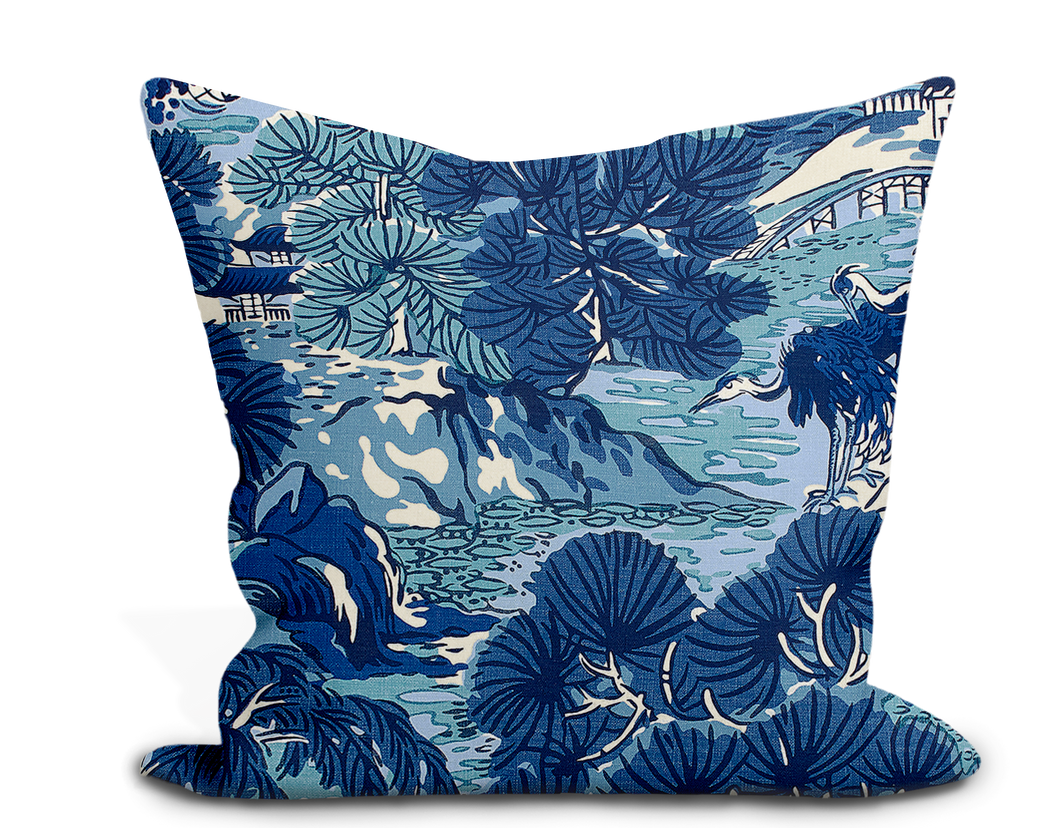 Thibaut Pagoda Trees Pillow