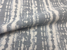Load image into Gallery viewer, Kravet Design Leilani Chambray 35826-15 Breezy Indoor/Outdoor Stain Repellent Grey Steel Blue Cream Abstract Upholstery Fabric