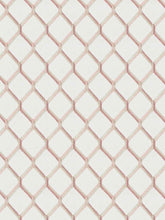 Load image into Gallery viewer, Cotton Cream Blush Pink Beige Embroidered Geometric Drapery Fabric FB