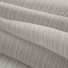 Load image into Gallery viewer, 118” Wide Semi Sheer White Stripe Drapery Fabric FB