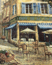 Load image into Gallery viewer, French Cafe Bistro Country Scene Cotton Tapestry Upholstery Fabric WHS 5183