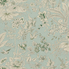 Load image into Gallery viewer, Set of Two Made to Order Thibaut Rosalind Floral Side Drapery Panels