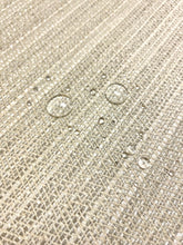 Load image into Gallery viewer, 1.5 Yard Designer Water &amp; Stain Resistant Cream Taupe Herringbone Linen Viscose Upholstery Fabric