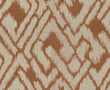 Load image into Gallery viewer, Coral Cream Geometric Abstract Ikat Chenille Upholstery Fabric FB