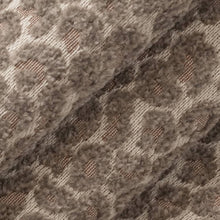 Load image into Gallery viewer, Heavy Duty Cream Grey Taupe Ocelot Chenille Animal Pattern Upholstery Fabric