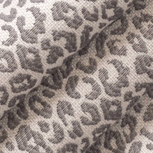 Load image into Gallery viewer, Heavy Duty Off White Grey Cheetah Animal Pattern Upholstery Fabric