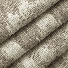 Load image into Gallery viewer, Heavy Duty Cream Taupe Grey Ikat Ethnic Geometric Upholstery Fabric