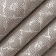 Load image into Gallery viewer, Heavy Duty Floral Diamond Light Grey Taupe Upholstery Drapery Fabric