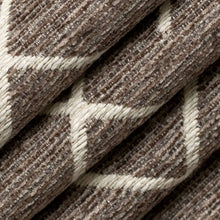 Load image into Gallery viewer, Heavy Duty Brown Cream Ethnic Geometric Upholstery Fabric