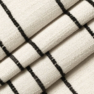 Beige Black Stripe Upholstery Fabric