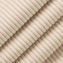 Load image into Gallery viewer, Heavy Duty Fade Resistant Parchment Beige Corduroy Upholstery Fabric