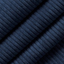 Load image into Gallery viewer, Heavy Duty Fade Resistan Indigo Navy Blue Corduroy Upholstery Fabric
