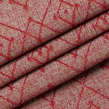 Load image into Gallery viewer, Rusty Red Grey Abstract Southwestern Upholstery Fabric