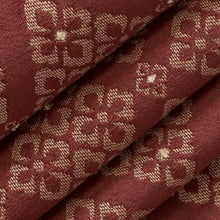 Load image into Gallery viewer, Heavy Duty Damask Diamond Garnet Burgundy Red Upholstery Drapery Fabric