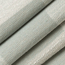 Load image into Gallery viewer, Stain Resistant Crypton Aqua Blue Cream Check Upholstery Drapery Fabric