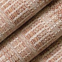 Load image into Gallery viewer, Heavy Duty Beige Brown Red Orange Ikat Stripe Ethnic Geometric Upholstery Fabric
