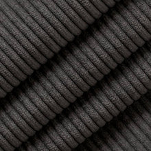 Load image into Gallery viewer, Heavy Duty Fade Resistan Charcoal Black Corduroy Upholstery Fabric
