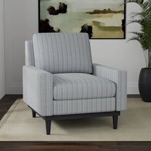 Load image into Gallery viewer, Heavy Duty Victorian Stripe Antique Teal Azure Upholstery Drapery Fabric