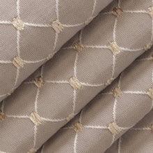Load image into Gallery viewer, Heavy Duty Tufted Diamond Light Grey Taupe Upholstery Drapery Fabric