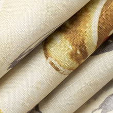 Load image into Gallery viewer, Heavy Duty Fade Resistant Cream Mustard Brown Red Grey Floral Upholstery Fabric