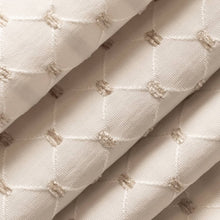Load image into Gallery viewer, Heavy Duty Tufted Diamond Ivory Upholstery Drapery Fabric